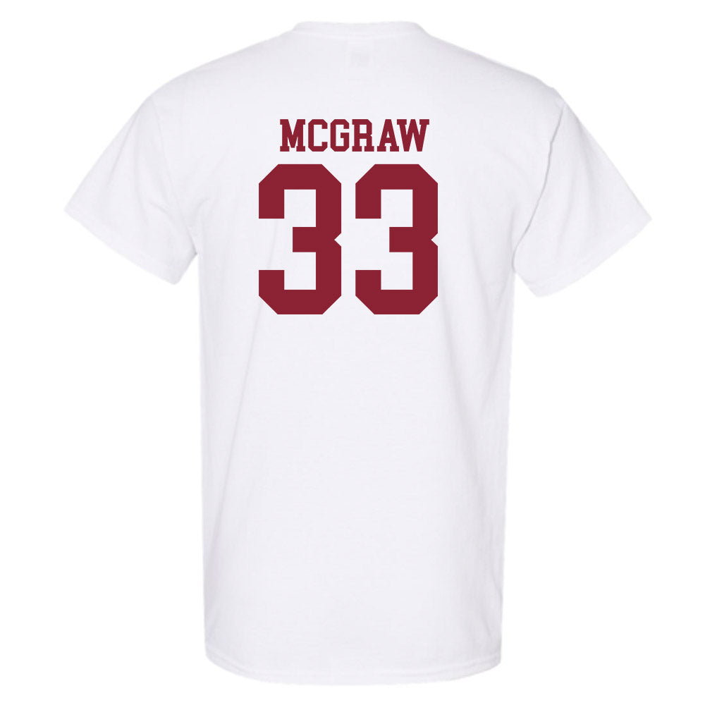 Troy - NCAA Baseball : Ty McGraw - Generic Sports Shersey T-Shirt-1