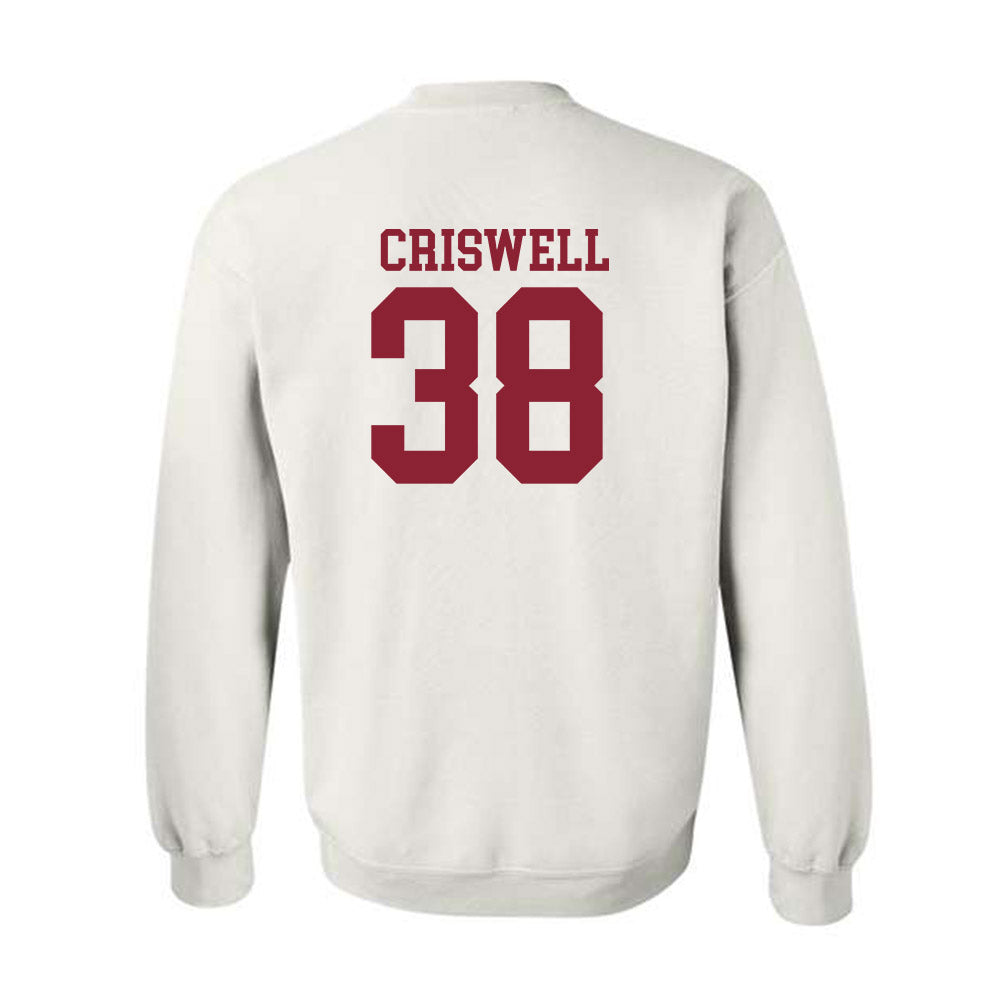 Troy - NCAA Baseball : Nate Criswell - Generic Sports Shersey Crewneck Sweatshirt-1