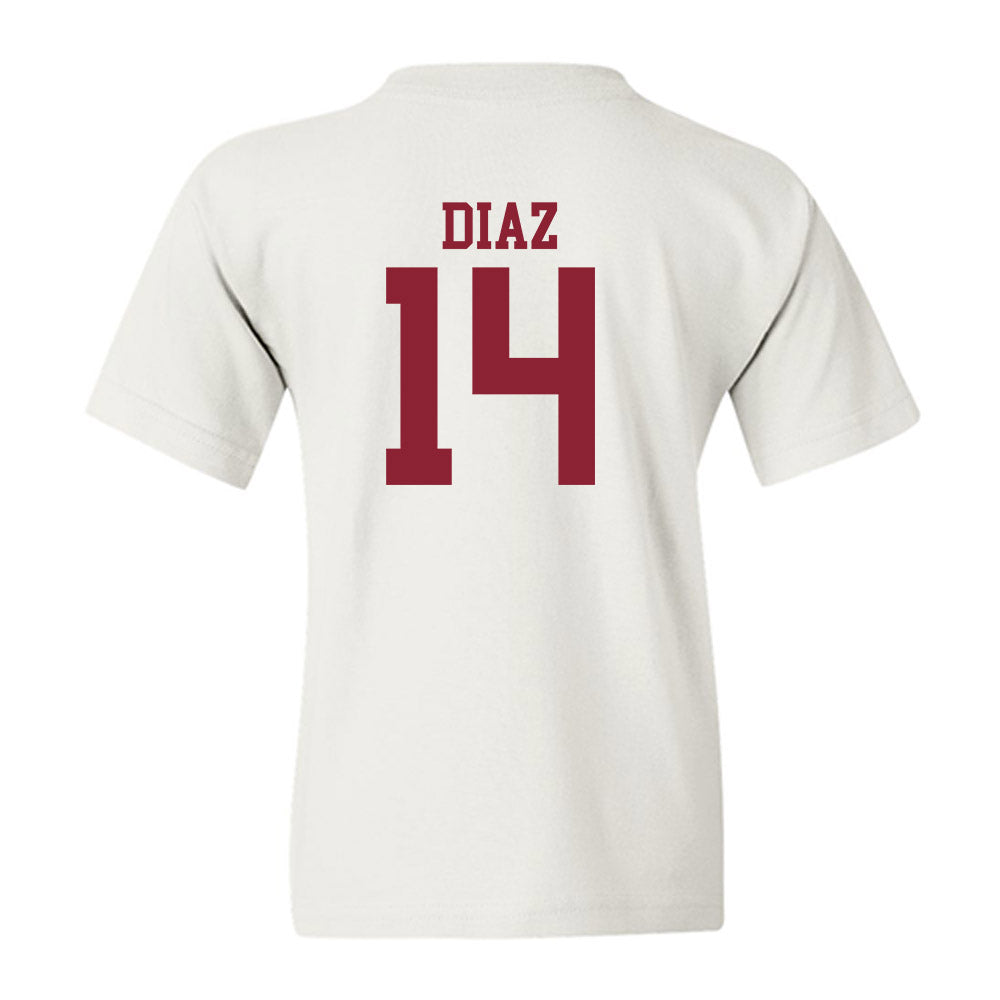 Troy - NCAA Baseball : Zaid Diaz - Generic Sports Shersey Youth T-Shirt-1