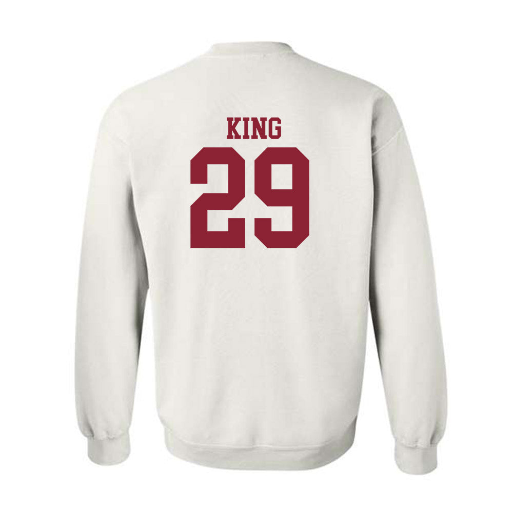 Troy - NCAA Baseball : Dylan King - Generic Sports Shersey Crewneck Sweatshirt-1