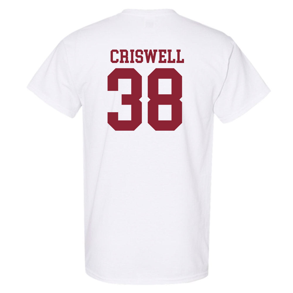 Troy - NCAA Baseball : Nate Criswell - Generic Sports Shersey T-Shirt-1