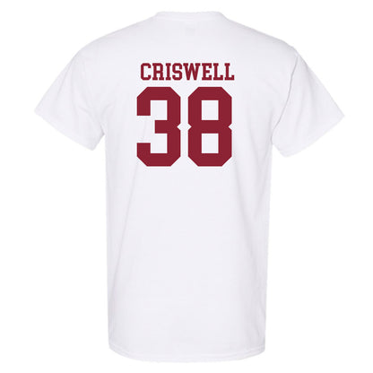 Troy - NCAA Baseball : Nate Criswell - Generic Sports Shersey T-Shirt-1