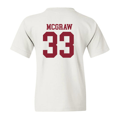Troy - NCAA Baseball : Ty McGraw - Generic Sports Shersey Youth T-Shirt-1