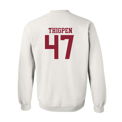 Troy - NCAA Baseball : Noah Thigpen - Generic Sports Shersey Crewneck Sweatshirt