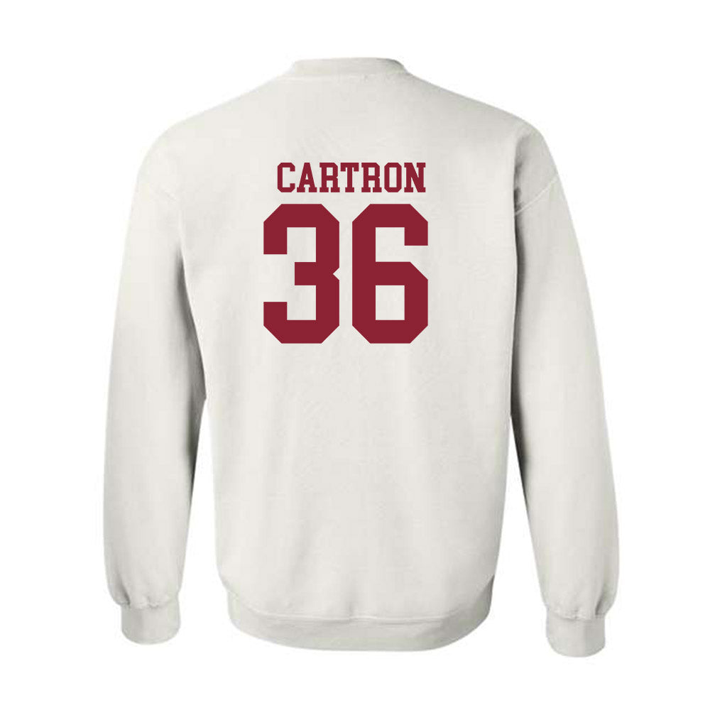 Troy - NCAA Baseball : Chase Cartron - Generic Sports Shersey Crewneck Sweatshirt-1