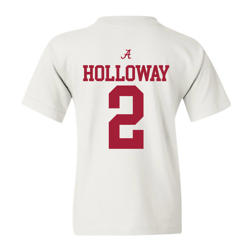 Alabama - NCAA Men's Basketball : Aden Holloway - Youth T-Shirt