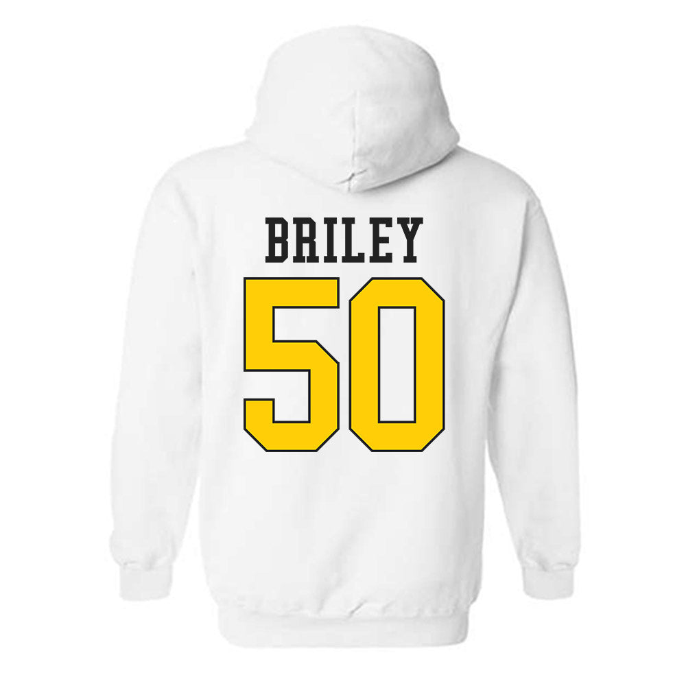 App State - NCAA Football : Jackson Briley - Generic Shersey Hooded Sweatshirt-1