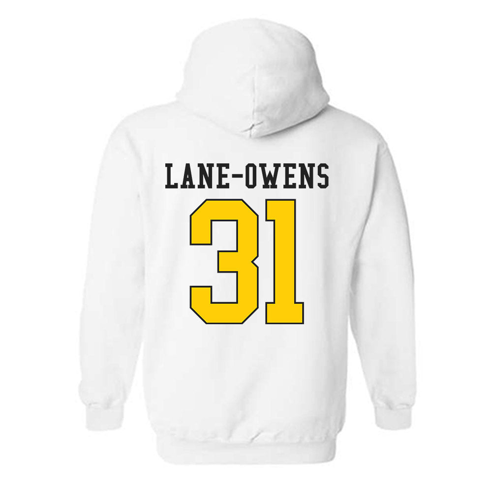 App State - NCAA Football : Marquis Lane-Owens - Generic Shersey Hooded Sweatshirt-1