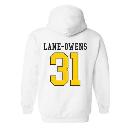 App State - NCAA Football : Marquis Lane-Owens - Generic Shersey Hooded Sweatshirt-1