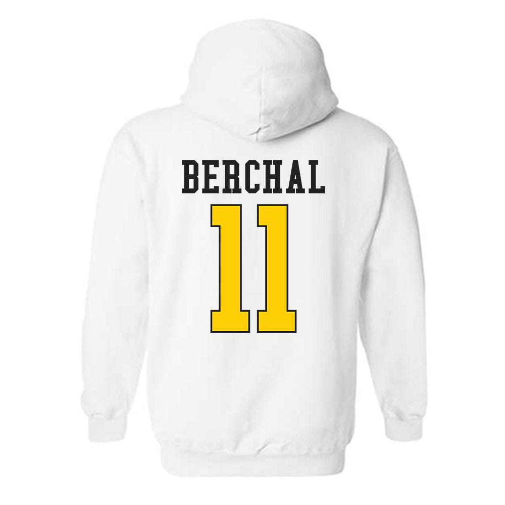 App State - NCAA Football : Juan Berchal - Generic Shersey Hooded Sweatshirt-1