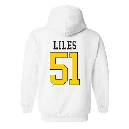 App State - NCAA Football : Kj Liles - Generic Shersey Hooded Sweatshirt-1
