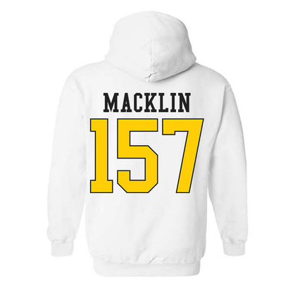 App State - NCAA Wrestling : Desmond Macklin - Generic Shersey Hooded Sweatshirt-1