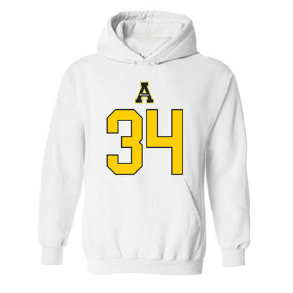 App State - NCAA Baseball : Kameron Miller - Generic Shersey Hooded Sweatshirt-0