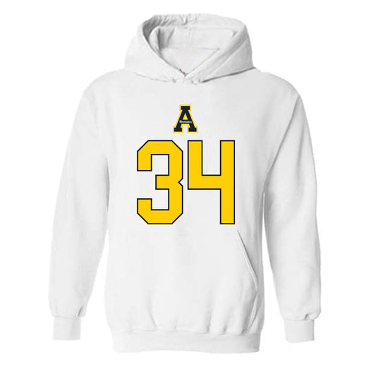 App State - NCAA Baseball : Kameron Miller - Generic Shersey Hooded Sweatshirt-0
