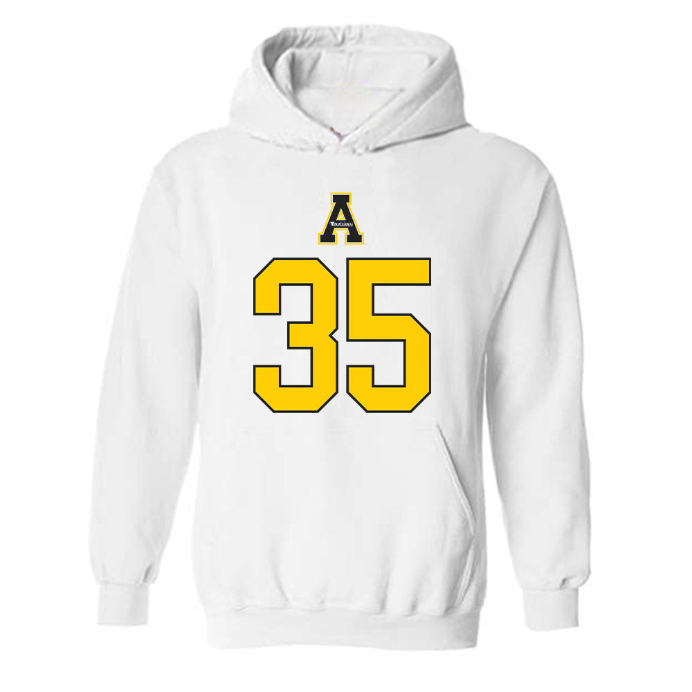 App State - NCAA Baseball : Liam Best - Generic Shersey Hooded Sweatshirt-0