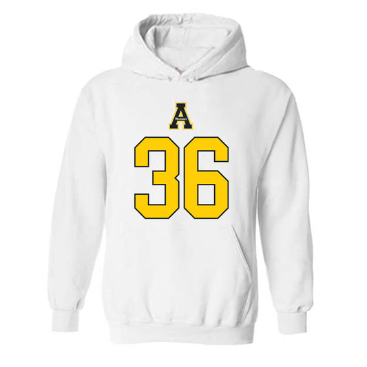 App State - NCAA Baseball : Zach Lewis - Generic Shersey Hooded Sweatshirt