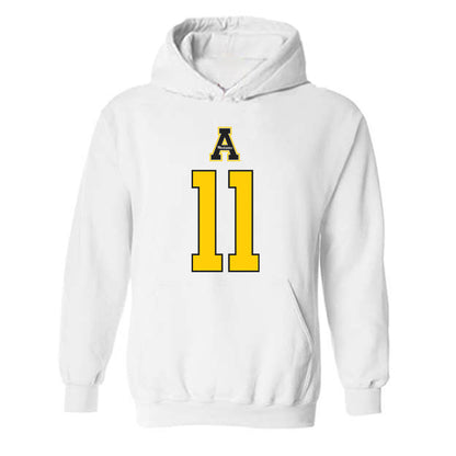 App State - NCAA Football : Juan Berchal - Generic Shersey Hooded Sweatshirt-0