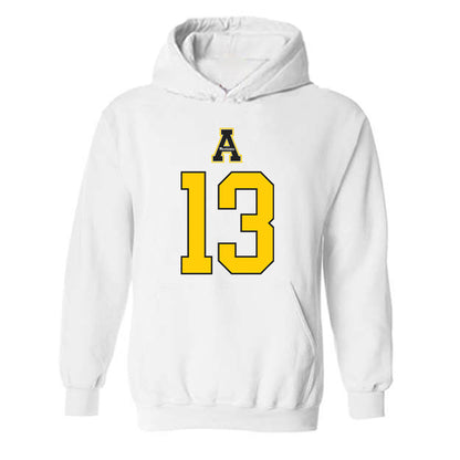 App State - NCAA Men's Basketball : Kasen Jennings - Generic Shersey Hooded Sweatshirt-0