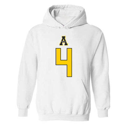 App State - NCAA Football : Izayah Cummings - Generic Shersey Hooded Sweatshirt-0