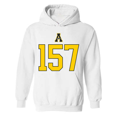 App State - NCAA Wrestling : Desmond Macklin - Generic Shersey Hooded Sweatshirt-0