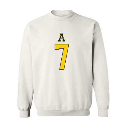 App State - NCAA Football : Jordan Favors - Generic Shersey Crewneck Sweatshirt-0
