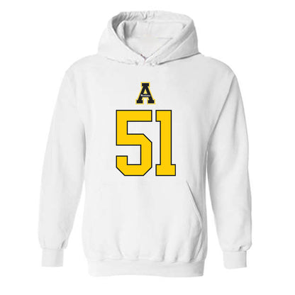 App State - NCAA Football : Kj Liles - Generic Shersey Hooded Sweatshirt-0