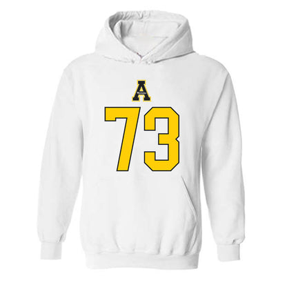 App State - NCAA Football : Will Flowers - Generic Shersey Hooded Sweatshirt-0