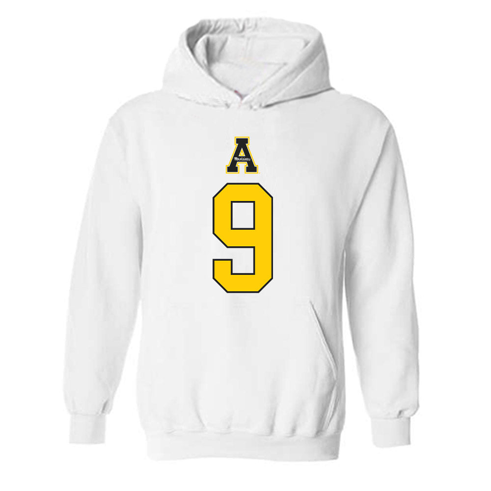 App State - NCAA Football : Billy Wiles - Generic Shersey Hooded Sweatshirt