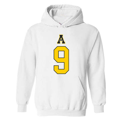 App State - NCAA Football : Billy Wiles - Generic Shersey Hooded Sweatshirt