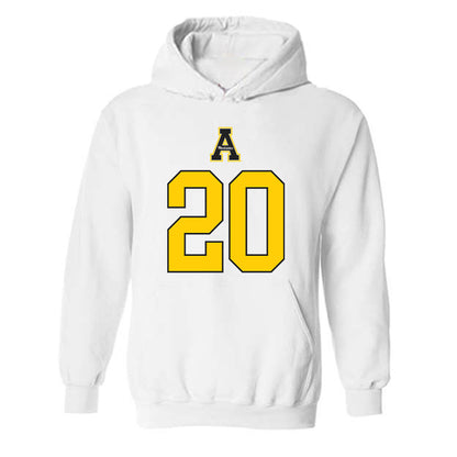 App State - NCAA Baseball : Colton Denton - Generic Shersey Hooded Sweatshirt-0