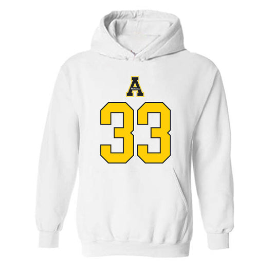 App State - NCAA Women's Volleyball : Ali Morris - Generic Shersey Hooded Sweatshirt-0