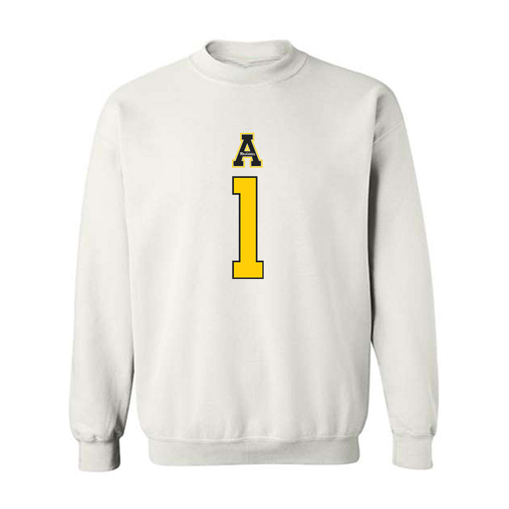 App State - NCAA Football : Shawn Collins - Generic Shersey Crewneck Sweatshirt-0