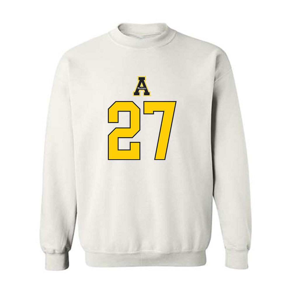 App State - NCAA Football : Mitchell Lake - Generic Shersey Crewneck Sweatshirt-0