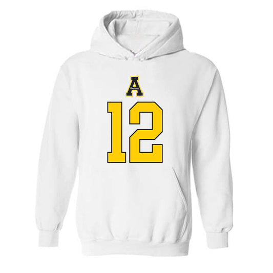 App State - NCAA Football : William Fowles - Generic Shersey Hooded Sweatshirt-0