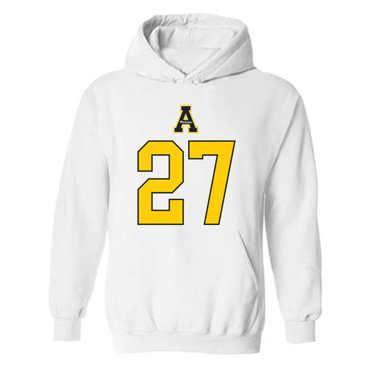 App State - NCAA Football : Mitchell Lake - Generic Shersey Hooded Sweatshirt-0