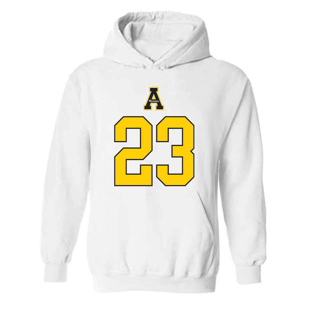 App State - NCAA Softball : Kate English - Generic Shersey Hooded Sweatshirt-0
