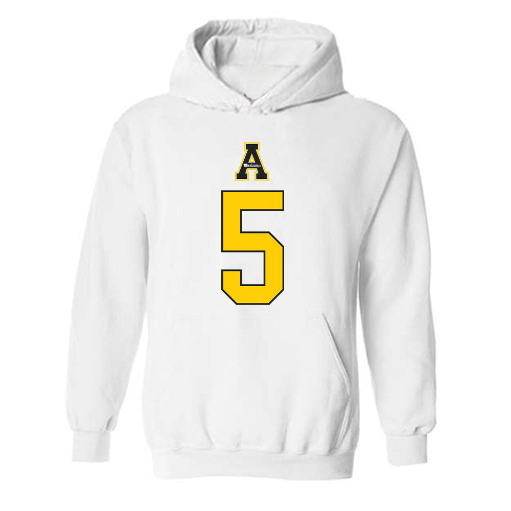 App State - NCAA Baseball : Ethan Puig - Generic Shersey Hooded Sweatshirt-0