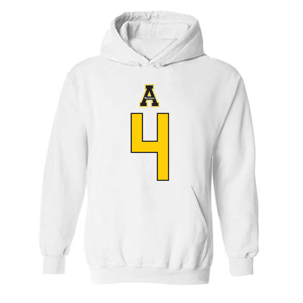 App State - NCAA Women's Volleyball : Addison Heidemann - Generic Shersey Hooded Sweatshirt-0