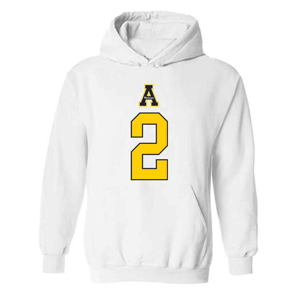 App State - NCAA Softball : Julia Girk - Generic Shersey Hooded Sweatshirt-0