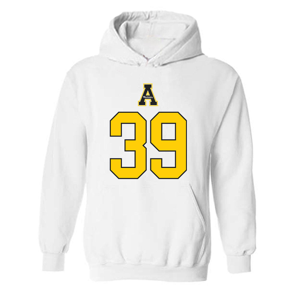 App State - NCAA Football : Kavin White - Generic Shersey Hooded Sweatshirt-0