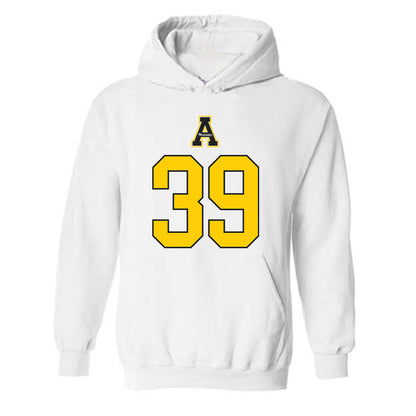 App State - NCAA Football : Kavin White - Generic Shersey Hooded Sweatshirt-0