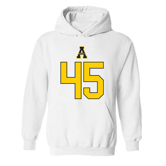 App State - NCAA Football : Nick Campbell - Generic Shersey Hooded Sweatshirt