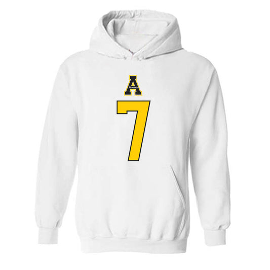 App State - NCAA Football : Jordan Favors - Generic Shersey Hooded Sweatshirt-0