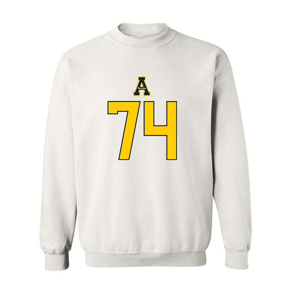 App State - NCAA Football : Griffin Scroggs - Generic Shersey Crewneck Sweatshirt-0