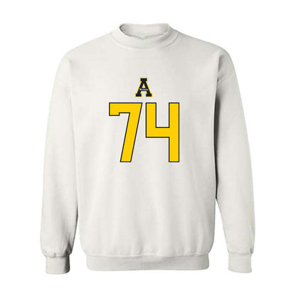 App State - NCAA Football : Griffin Scroggs - Generic Shersey Crewneck Sweatshirt-0