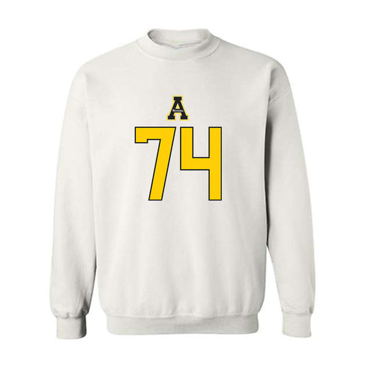App State - NCAA Football : Griffin Scroggs - Generic Shersey Crewneck Sweatshirt-0