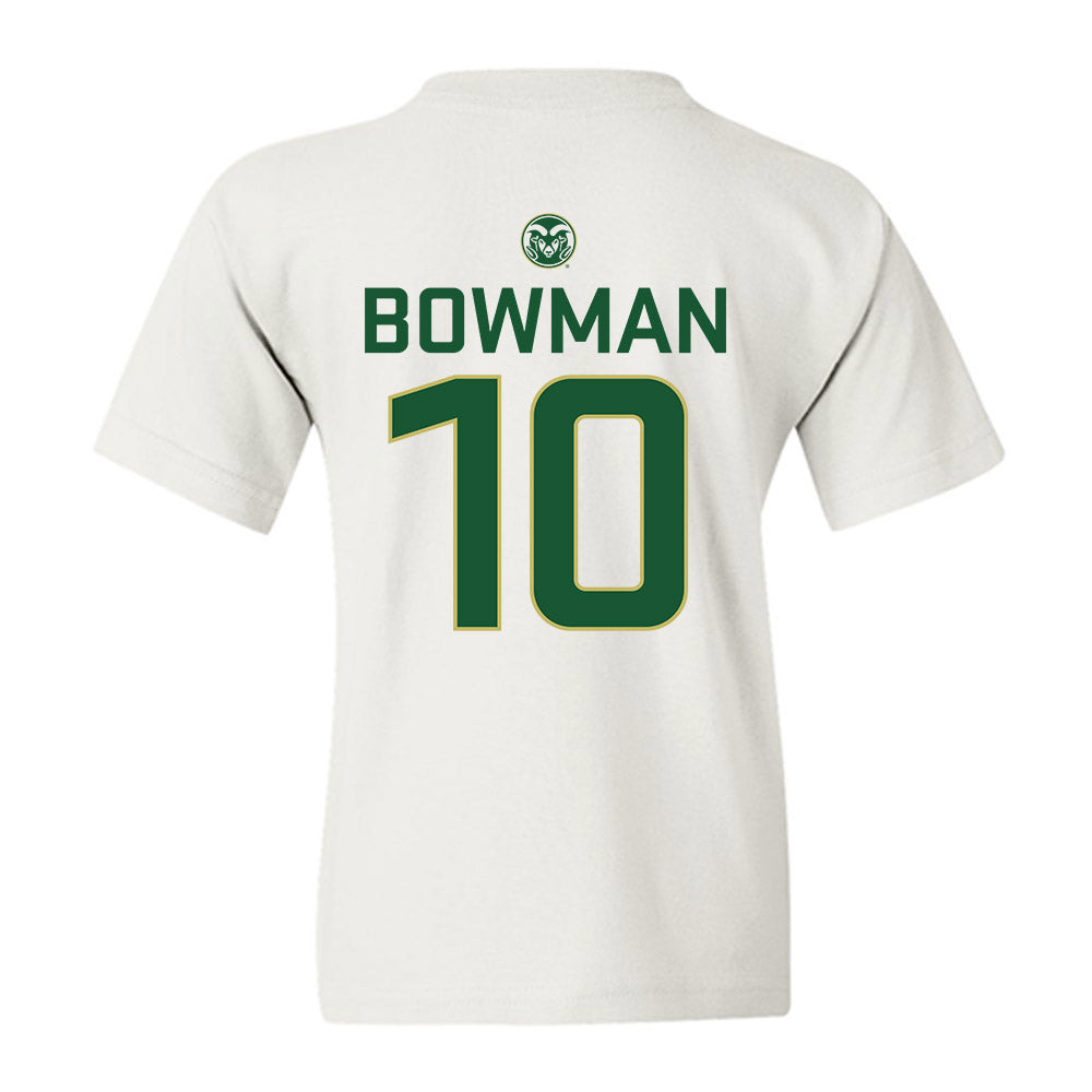 Colorado State - NCAA Women's Basketball : Breana Bowman - Youth T-Shirt-1
