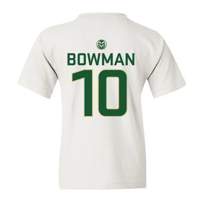 Colorado State - NCAA Women's Basketball : Breana Bowman - Youth T-Shirt-1