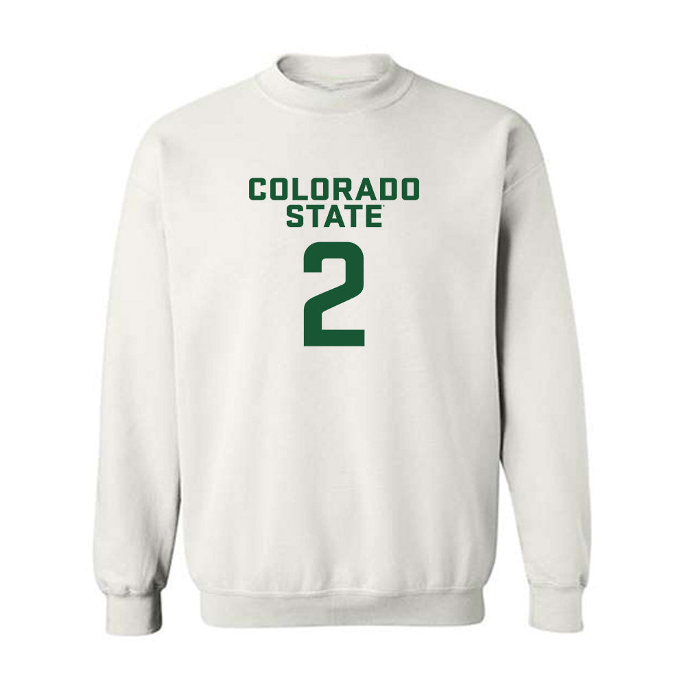 Colorado State - NCAA Women's Basketball : Madelyn Bragg - Crewneck Sweatshirt-0