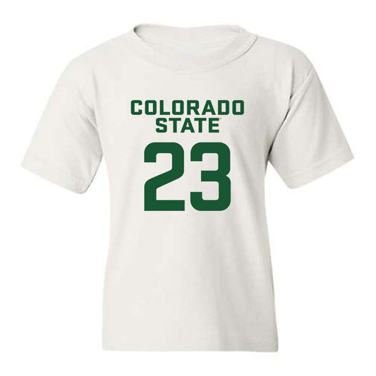 Colorado State - NCAA Men's Basketball : Nikola Djapa - Youth T-Shirt-0